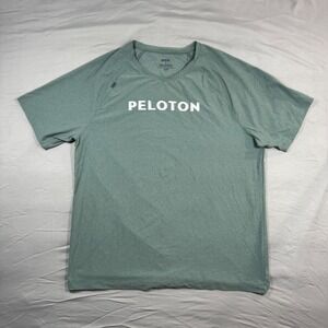 Rhone x Peloton Collab Mens XL Reign Short Sleeve Shirt Green Performance Active